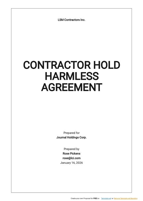 contractor alteration agreement